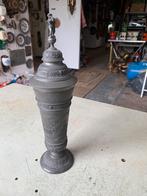 Tinnen deksel vaas, Antiek en Kunst, Antiek | Tin, Ophalen of Verzenden