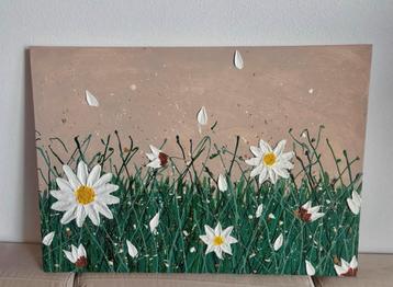 Abstract schilderij bloemen - Brushed by Sogand beschikbaar voor biedingen