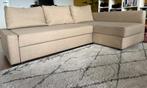 Mooie FRIHETEN hoekbank - slaapbank, zandkleur, Huis en Inrichting, Banken | Bankstellen, Ophalen of Verzenden, Zo goed als nieuw