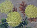 A5065 Pastel tekening met chrysanten [Bloemen Schilderij], Ophalen of Verzenden