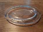 Vintage ovale glazen schaal Vis Muurla Finland, Ophalen of Verzenden