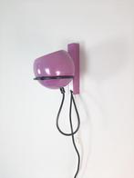 Gepo wandlamp paars, vintage eyeball lamp, Huis en Inrichting, Lampen | Wandlampen, Space Age, Zie omschrijving, Gebruikt, Verzenden