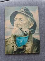 Vintage print - Visser met Pijp, Ophalen