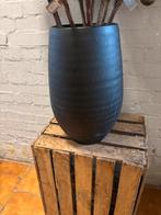 Zwarte Stenen Vaas, Huis en Inrichting, Steen, Zwart, Ophalen of Verzenden, Zo goed als nieuw