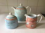 Wedgwood Variations theepot met roomstel, nieuwstaat, Huis en Inrichting, Keuken | Servies, Ophalen of Verzenden, Zo goed als nieuw