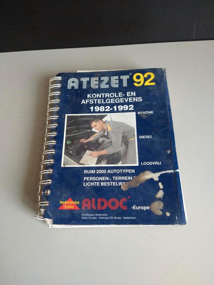 ATEZET '92 Controle- en Afstelgegevens 1982-1992, Auto diversen, Handleidingen en Instructieboekjes, Ophalen of Verzenden