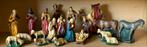 Antieke beeldjes voor de kerststal 20 delig, Ophalen of Verzenden, Gebruikt