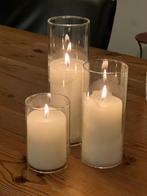 Bruiloft kaarsen € 7,50 per set, Ophalen, Overige materialen, Wit, Zo goed als nieuw
