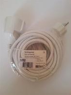 Verlengsnoer 10 meter - WIT [NIEUW], Hobby en Vrije tijd, Elektronica-componenten, Ophalen of Verzenden, Nieuw
