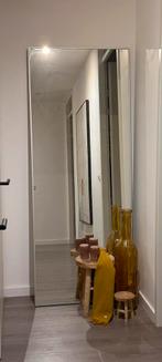 Grote Ikea Hovet spiegel - aluminium zilver, Ophalen, Zo goed als nieuw, 75 tot 100 cm, 150 tot 200 cm