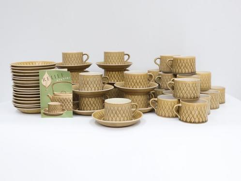 Vintage kop en schotels Jens Quistgaard voor Nissen Kronjyde, Huis en Inrichting, Keuken | Servies, Gebruikt, Kop(pen) en/of Schotel(s)