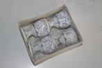 4 Antieke   eierdopjes Saksisch pocelein, Antiek en Kunst, Antiek | Servies los, Ophalen of Verzenden