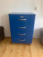 Malibu Kast met 4 Lades - Blauw, Huis en Inrichting, Ophalen, Overige materialen, 50 tot 100 cm, Zo goed als nieuw