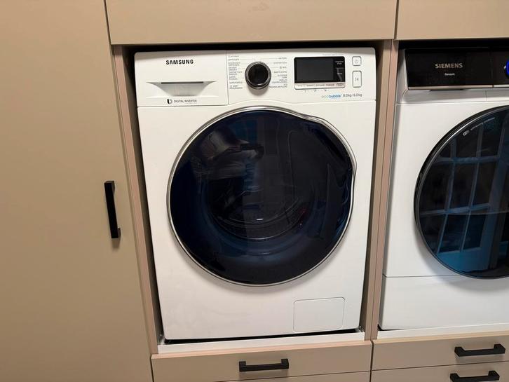 Samsung EcoBubble Was-Droogcombinatie, Witgoed en Apparatuur, Was-droogcombinaties, Gebruikt, 6 tot 8 kg, 85 tot 90 cm, Ophalen