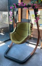 Hangstoel schommel, Tuin en Terras, Tuinstoelen, Ophalen, Zo goed als nieuw, Hout