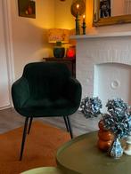 2x kuipstoel groen velvet Kwantum, Huis en Inrichting, Stoelen, Ophalen, Zo goed als nieuw, Overige kleuren, Twee