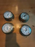 Messing set klok barometer thermometer en hydrometer, Watersport en Boten, Ophalen of Verzenden, Gebruikt, Kombuis en Sanitair