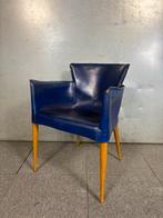 Matteo Grassi Vela Design Stoel - Blauw Leer, Ophalen, Gnr trading, 50 tot 75 cm, Gnrtrading@hotmail.com