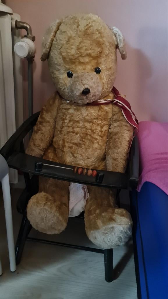 Vintage teddybeer, Ophalen of Verzenden, Gebruikt, Beer