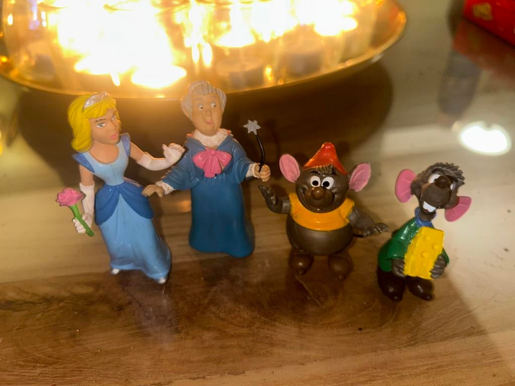 Assepoester Vintage Disney Poppetjes Set, Kinderen en Baby's, Speelgoed | Poppen, Ophalen of Verzenden, Gebruikt, Overige typen