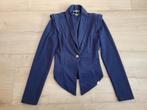 GLAMOROUS blauw stoffen colbert maat XS ~ NH0056, Blauw, Ophalen of Verzenden, Glamorous, Jasje