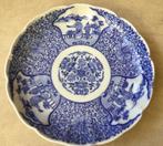 19de eeuws blauw/wit Chinees bord onderkant ook gedecoreerd, Verzenden