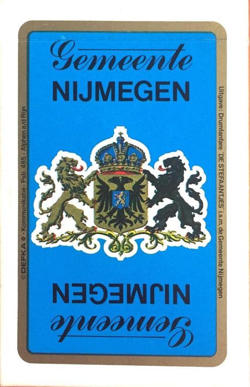 NIJMEGEN Kaart- en Kwartetspel, Verzamelen, Speelkaarten, Jokers en Kwartetten, Gebruikt, Kwartet(ten), Verzenden