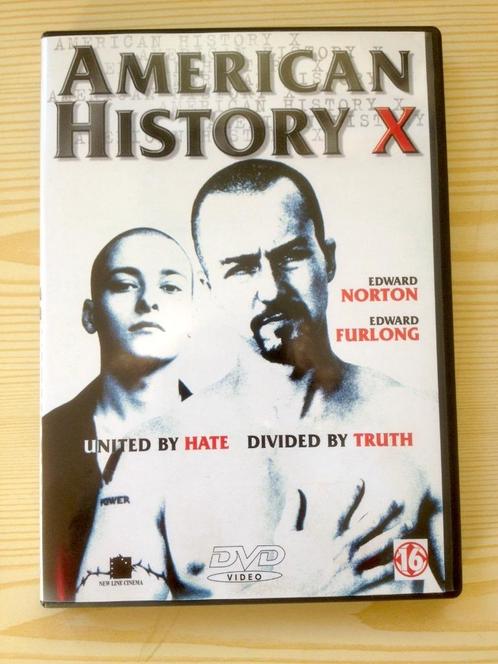 dvd American History X met Edward Norton en Edward Furlong, Cd's en Dvd's, Dvd's | Drama, Zo goed als nieuw, Drama, Vanaf 16 jaar