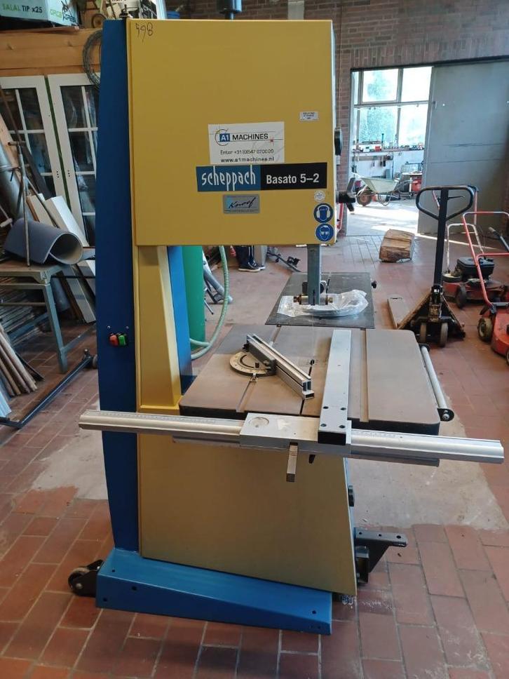 Scheppach Lintzaag 400V, Doe-het-zelf en Verbouw, Gereedschap | Zaagmachines, Zo goed als nieuw, Lintzaag, 1200 watt of meer, 70 mm of meer