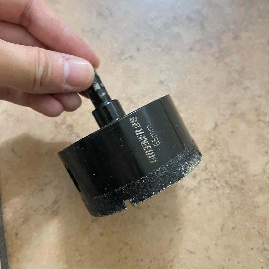 Tegelboor 65mm, Ophalen of Verzenden, Gebruikt