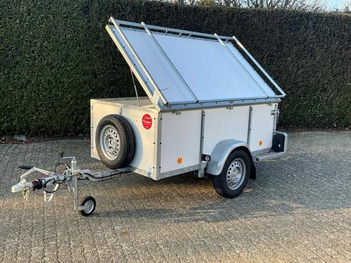 Bagagewagen met deksel, geveerd, als nieuw, Auto diversen, Aanhangers en Bagagewagens, Zo goed als nieuw, Ophalen