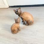 Vintage katten beeldjes, Ophalen of Verzenden, Zo goed als nieuw, Dier