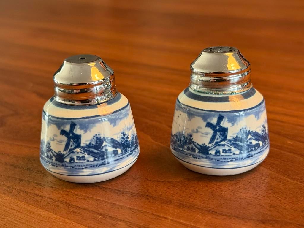 Prachtig peper- en zoutstel van Delfts Blauw, Ophalen of Verzenden