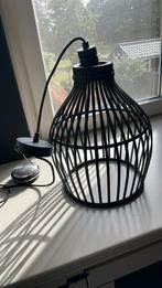 Zwarte hanglamp–industrieel (incl. fitting/plafondkapje), Ophalen, Zo goed als nieuw, Minder dan 50 cm, Metaal