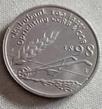 Rabobank,100 jaar,Herdenkingsmunt,1898,koningin Wilhelmina, Postzegels en Munten, Munten | Nederland, Ophalen of Verzenden, Koningin Wilhelmina