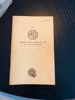 MG a 1600 drivers handbook, Ophalen of Verzenden