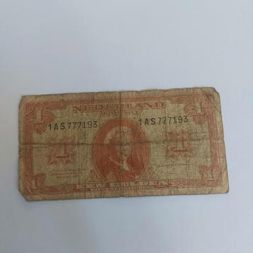 1 gulden muntbiljet uit 1944 FR- beschikbaar voor biedingen