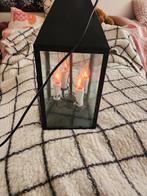 Sfeervolle lantaarn lamp met kaars effect, Antiek en Kunst, Ophalen