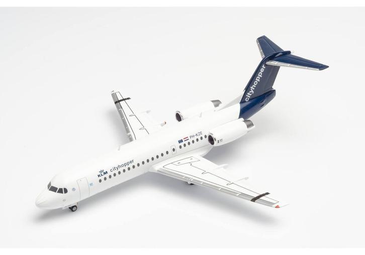 Fokker F-70 PH-KZE Cityhopper KLM Air France Herpa 570640, Verzamelen, Luchtvaart en Vliegtuigspotten, Nieuw, Schaalmodel, Verzenden