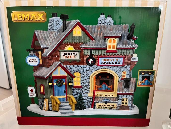 Lemax kersthuisje "Jake’s Café", Diversen, Kerst, Zo goed als nieuw, Ophalen