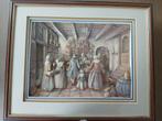 Anton Pieck Diorama 1960 ingelijst, Ophalen of Verzenden