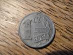 Oorlogsgeld WW2, zinken Cent 1941 Duitse bezetting #470, Postzegels en Munten, Munten | Nederland, Verzenden, Koningin Wilhelmina