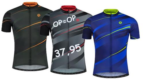 Fietsshirt Rogelli Buzz groen/oranje  TOP MODEL, Sport en Fitness, Wielrennen, Nieuw, Kleding, Verzenden