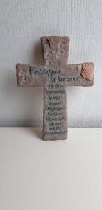 tegel van kruis voetstappen in het zand, Antiek en Kunst, Ophalen of Verzenden