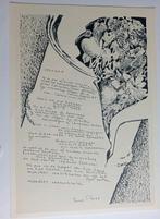 Sonja Prins/Lotte Ruting Prent met Gedicht - 1980, Ophalen of Verzenden