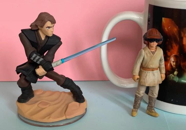 Star Wars Mok & 3 Figuren, Verzamelen, Speelgoed, Zo goed als nieuw, Ophalen of Verzenden