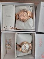 2x Regal Dameshorloge Roségoud met Strass, Sieraden, Tassen en Uiterlijk, Horloges | Dames, Overige merken, Polshorloge, Nieuw