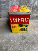 Vintage Van Nelle Koffie winkel voorraad blik, Verpakking, Gebruikt, Ophalen of Verzenden