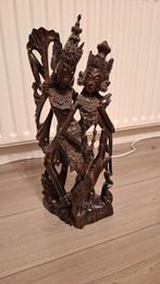 Houten Balinees Beeld - Dansend Paar, Antiek en Kunst, Ophalen