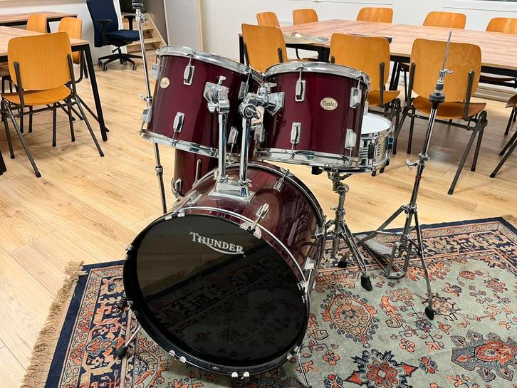 Drumstel met hardware DW Tama Thunder instap beginnersdrumst, Muziek en Instrumenten, Drumstellen en Slagwerk, Gebruikt, Tama